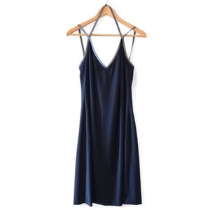 Vintage Escada Black Wool Feminine Backless Striped Halter Sheath Mini Dress 40